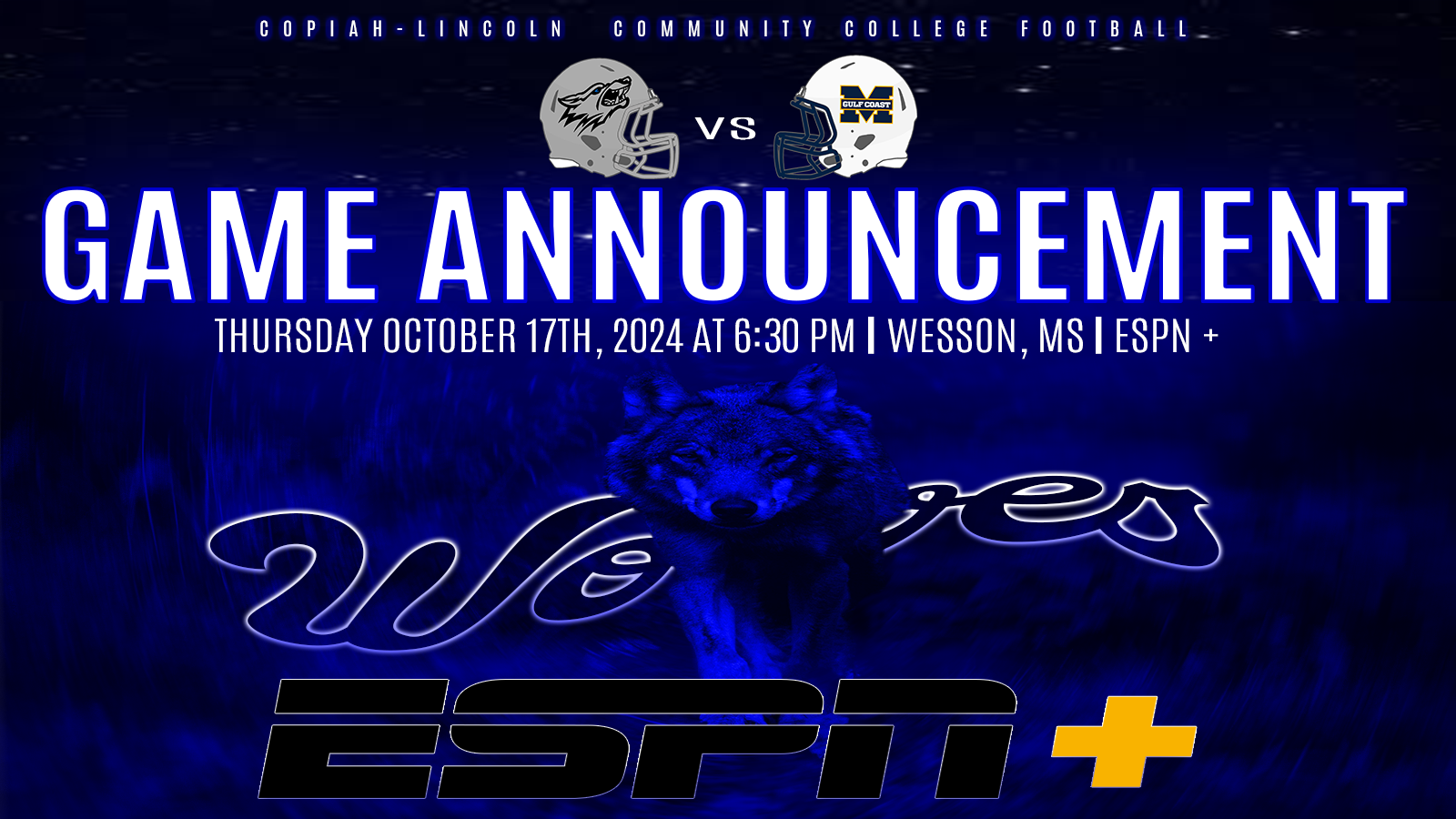 Wolves vs Bulldogs Set for NJCAA Game of the Week