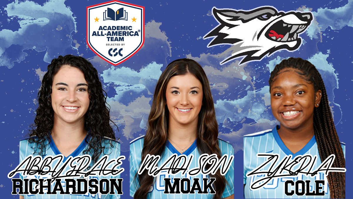Three Lady Wolves Athletes Honored as CSC Academic All-Americans