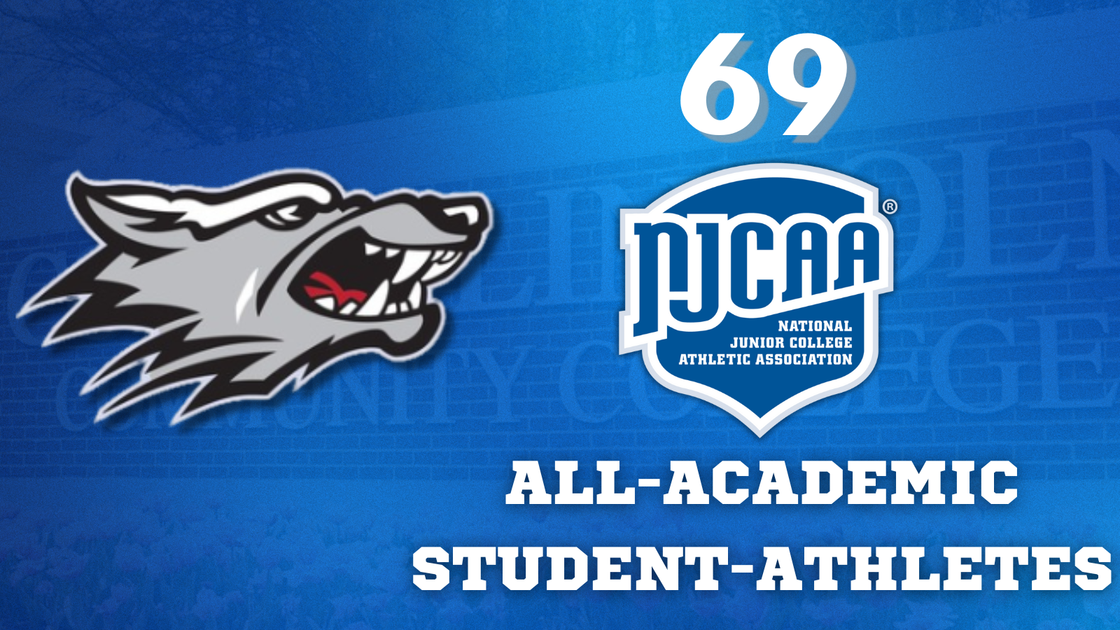 Plethora of Wolves Athletes Earn NJCAA Academic Achievement