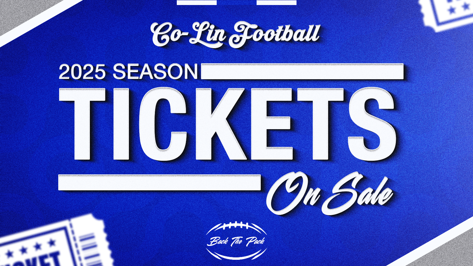 2025 Co-Lin Football Season Tickets Now on Sale